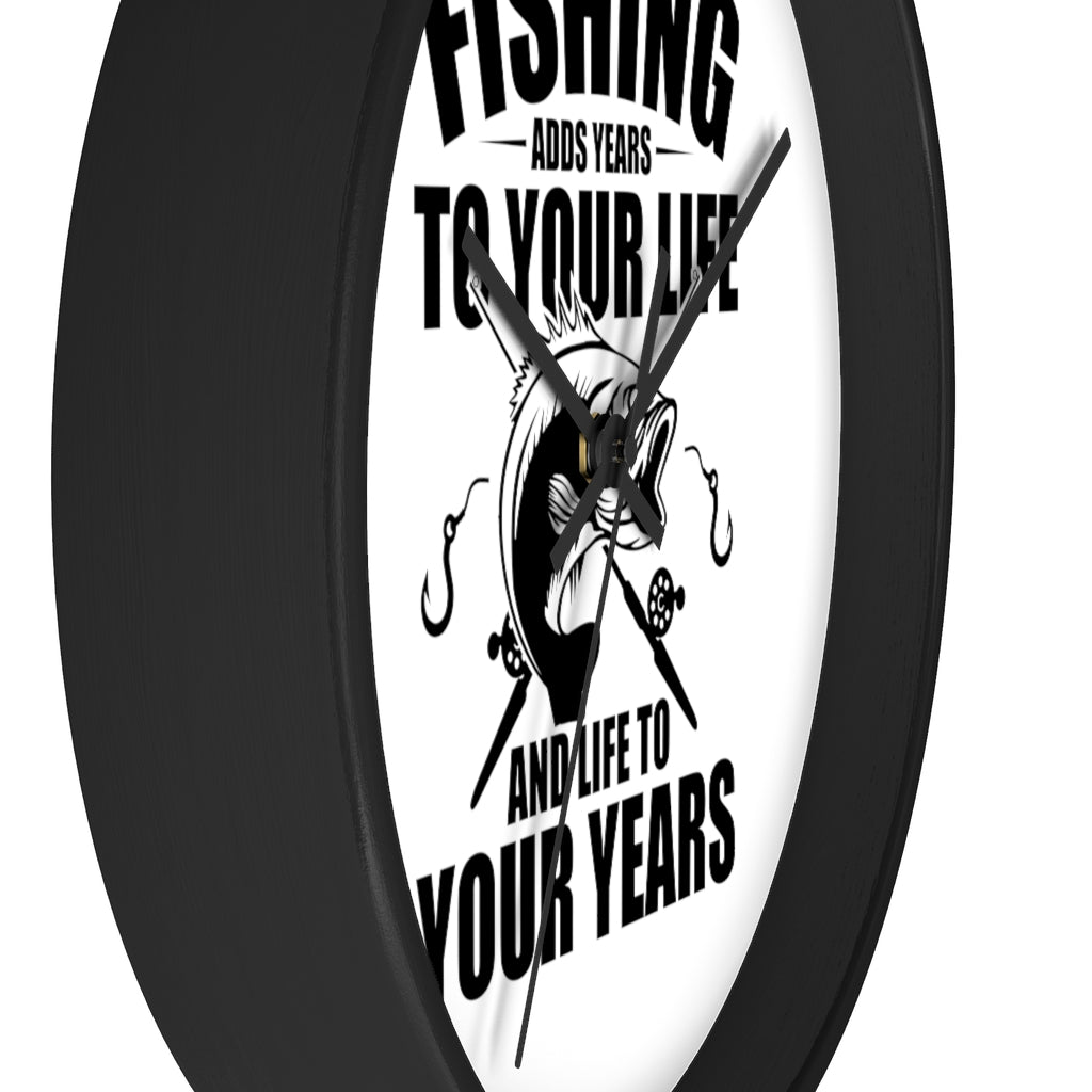 Wall clock -Fishing Adds life to your Years