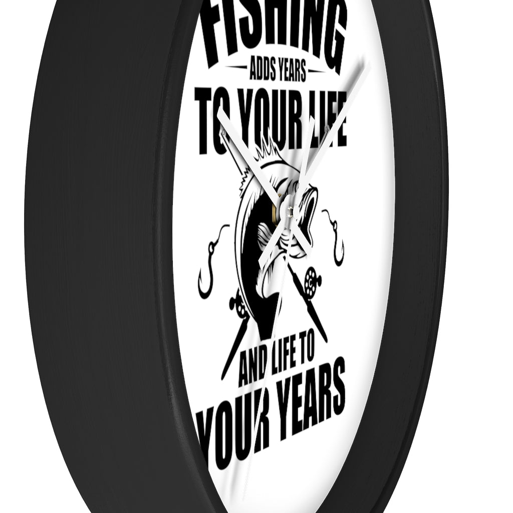 Wall clock -Fishing Adds life to your Years